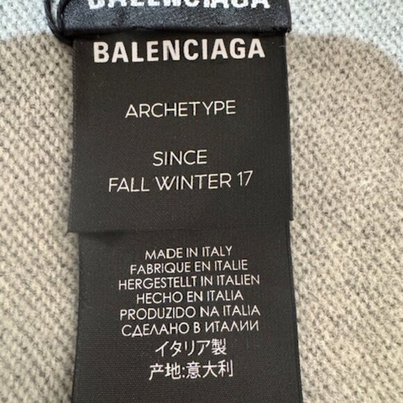 BALENCIAGA WOOL SCARF - Picture 14 of 15